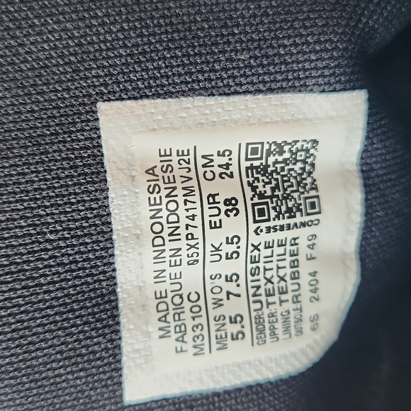 Converse Allstars All Black High tops Size 7.5 - Picture 5 of 8